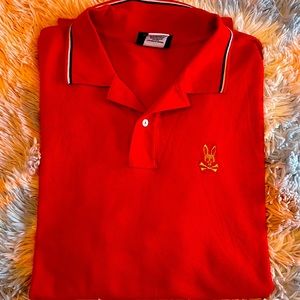 Psycho bunny red polo